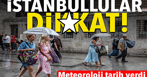 Meteoroloji'den İstanbul'a sağanak yağmur u-yarısı