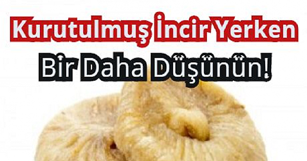 Bu Yazıdan Sonra Kurutulmuş İncir Yerken Bir Daha Düşüneceksiniz !