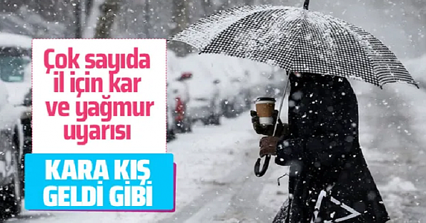 Meteorolojiden çok sayıda il için s-on d-akika kar ve yağmur u-yarısı