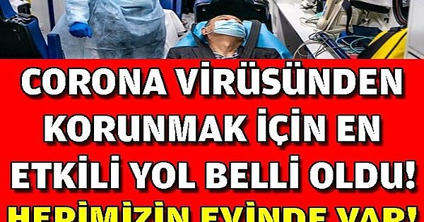 .Korunmak İçin En Etkili Yol Belli Oldu!
