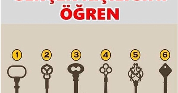 1 Anahtar Seç Gerçek Kişiliğini Öğren 