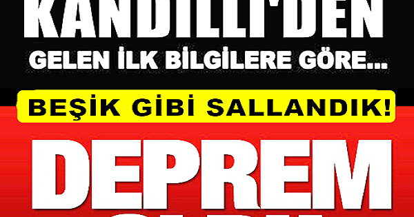 4.3 Büyüklüğünde Deprem