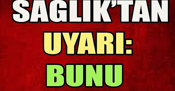 Dünya Sağlık Örgütü açıkladı