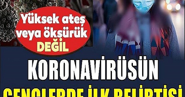 Koronavirüsün iki farklı belirtisi 