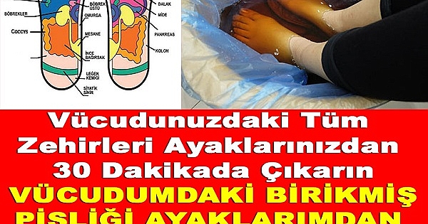 Vücudunuzdaki Tüm Zehirleri Ayaklarınızdan 30 Dakikada Çıkarın 