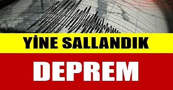 3.7 büyüklüğünde deprem 