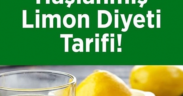 1 Ayda 20 Kilo Verdiren Haşlanmış Limon Diyeti Tarifi