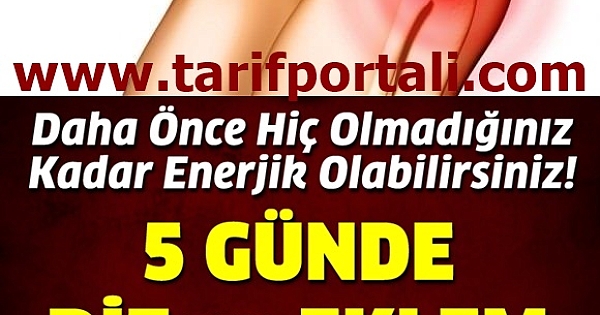 5 Günde diz ve eklem ağrılarına son vermek ister misiniz?