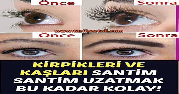 Kaş ve kirpiklere sürüldüğünde..