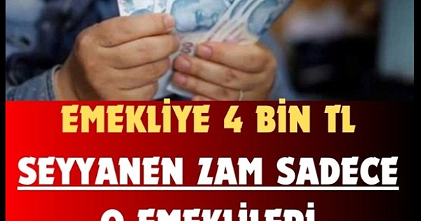 Emekliye Seyyanen Zam Yolda