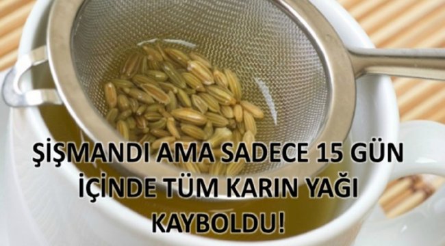 Şişmandı Ama Sadece 15 Gün İçince Tüm Karın Yağı Kayboldu